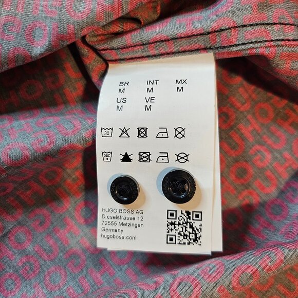 Hugo Boss Men's Ero3-W Extra Slim Long Sleeve Logo Shirt - Size M - Picture 11 of 12